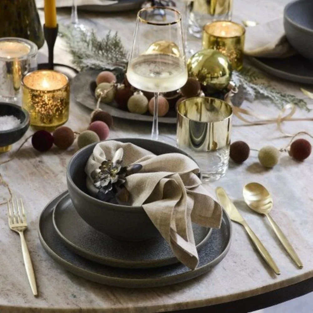 West Elm Set of 4 Metal Floral Napkin Ring Holders, NWT